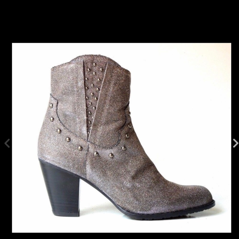 Stuart Weitzman Shimmer Studded Western Bootie